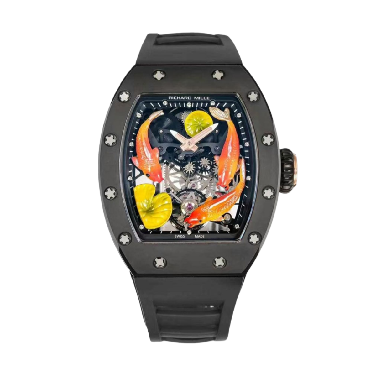 【7A Quality】Best Swiss Super Clone Richard Mille RM S10 Koi Fish Tourbillon Replica—Men’s Koi Luxury