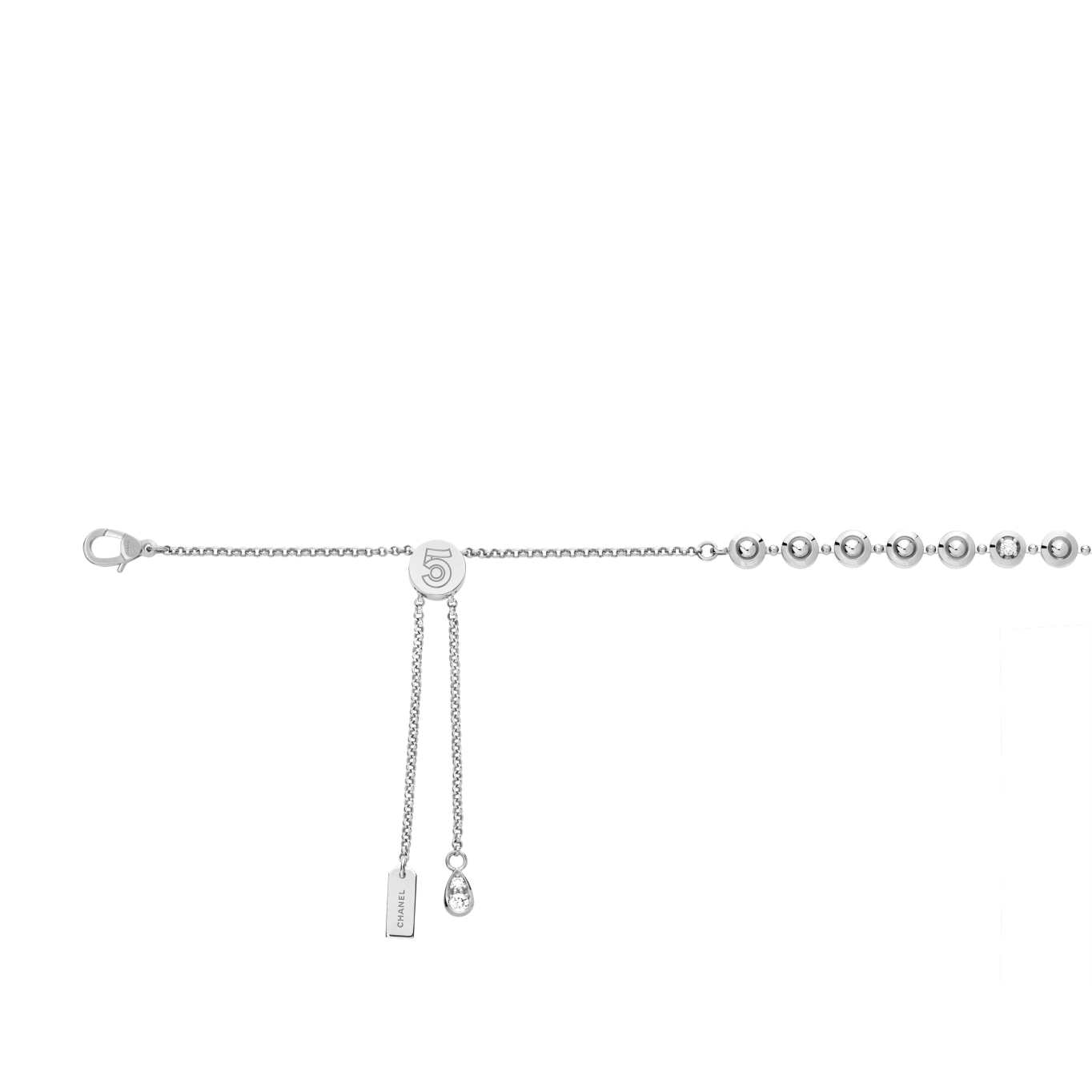 Eternal N°5 diamond line necklace