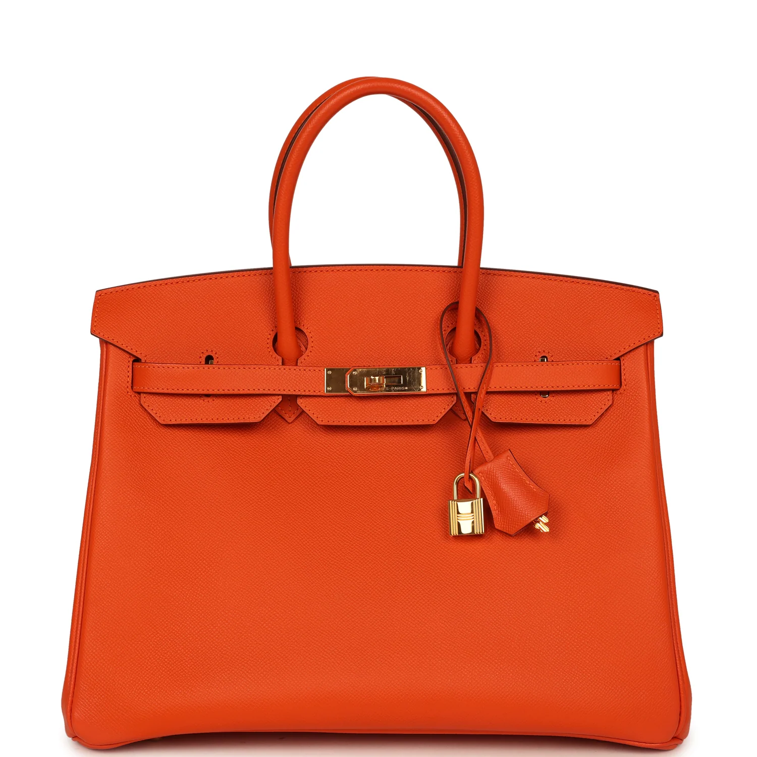 HERMÈS Birkin 35 Feu Epsom Gold Hardware