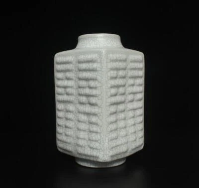 26CM Old Fine Chinese Ru Kiln Zong Vase