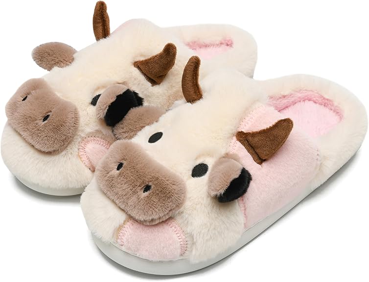 Cow Slippers for Women and Men