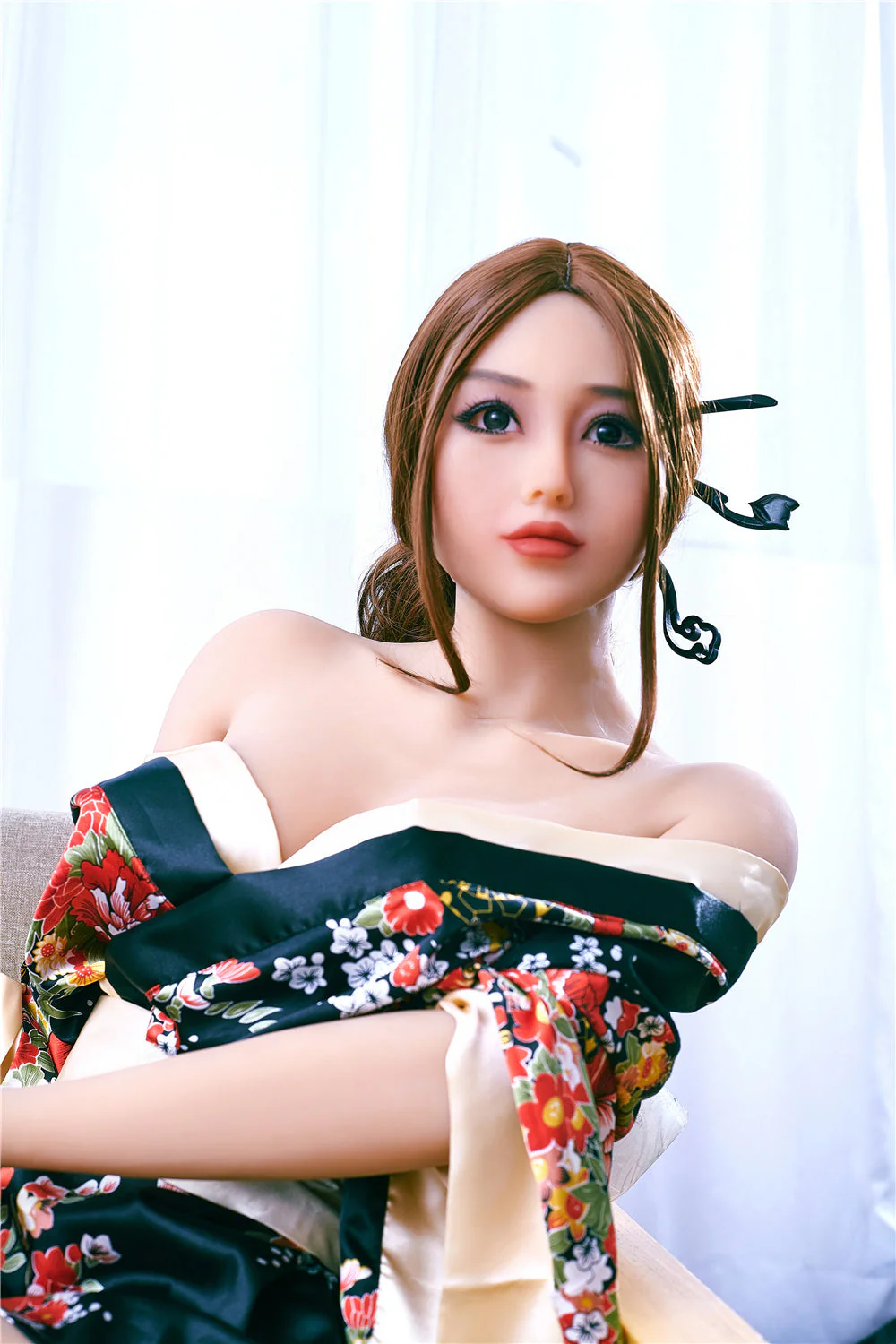 US Stock - Irontechdoll Calista 5ft21/ 159cm #74 Head TPE Japanese Geisha Fullsize Sex Doll