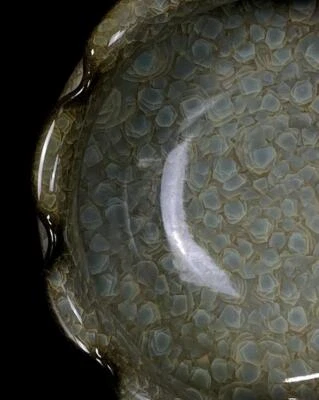 Xuanhe Signed Old Chinese Ru Kiln Brush Washer w/lady N890