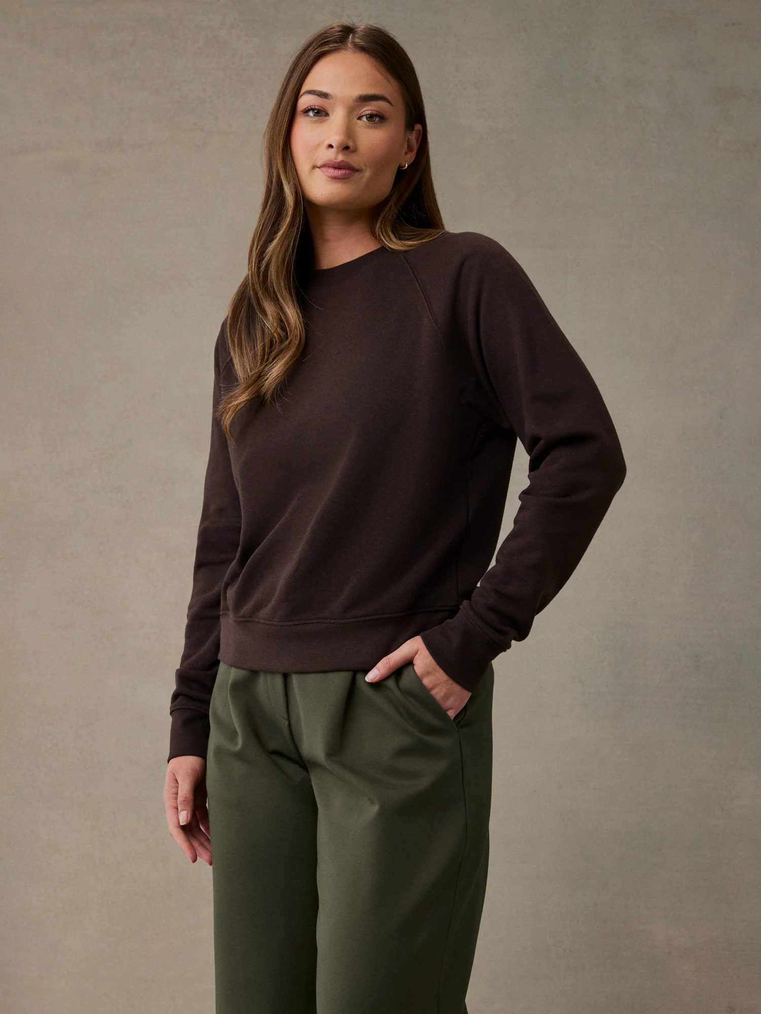 Women's Espresso Crew Sweatshirt