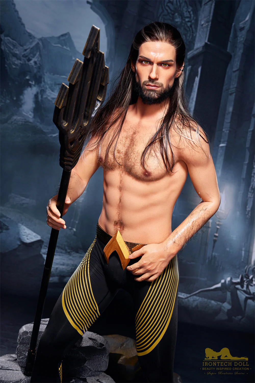 Irontechdoll Thomas 5ft58 / 170cm M5 Full Silicone Real-life Hairy Male Sex Doll For Gay Men