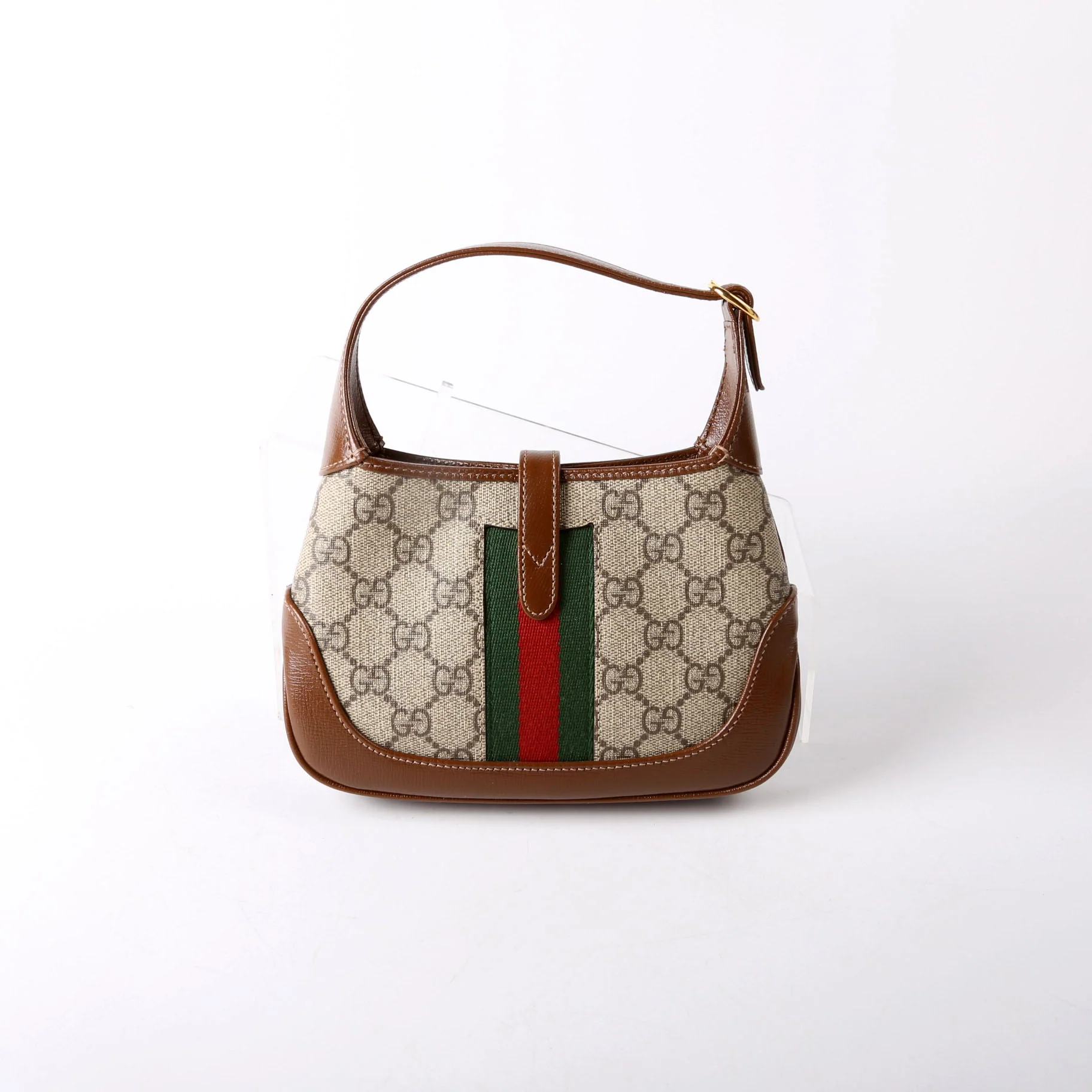 GUCCI 637092 Jackie 1961 Mini Hobo Brown