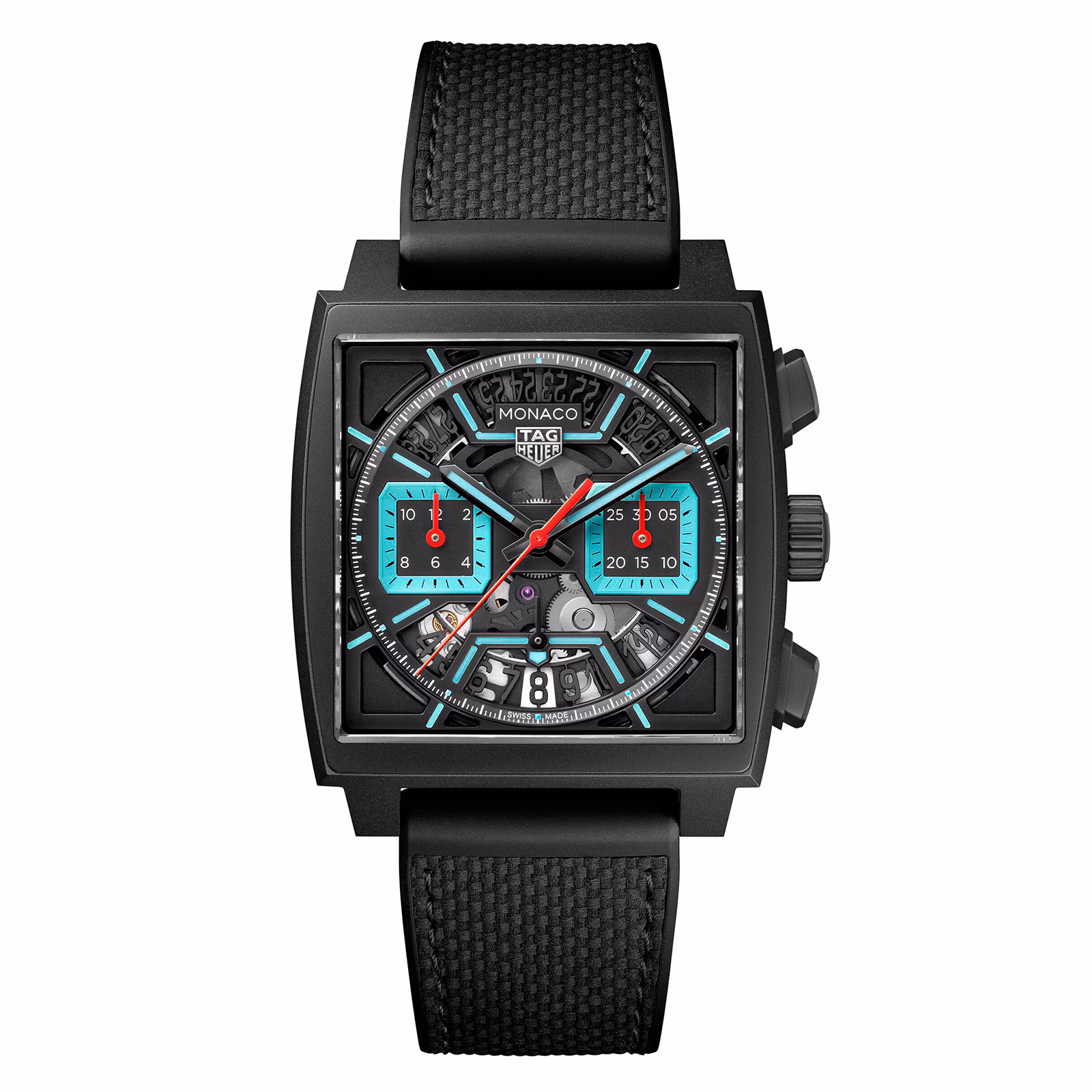 【7A Quality】TAG Heuer Monaco Chronograph 39mm Mens Watch Titanium Turqouise CBL2184.FT6236