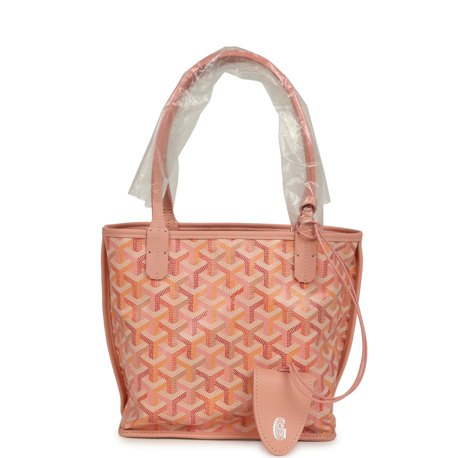 GOYARD Goyardine Anjou Powder Pink Mini Bag Palladium Hardware