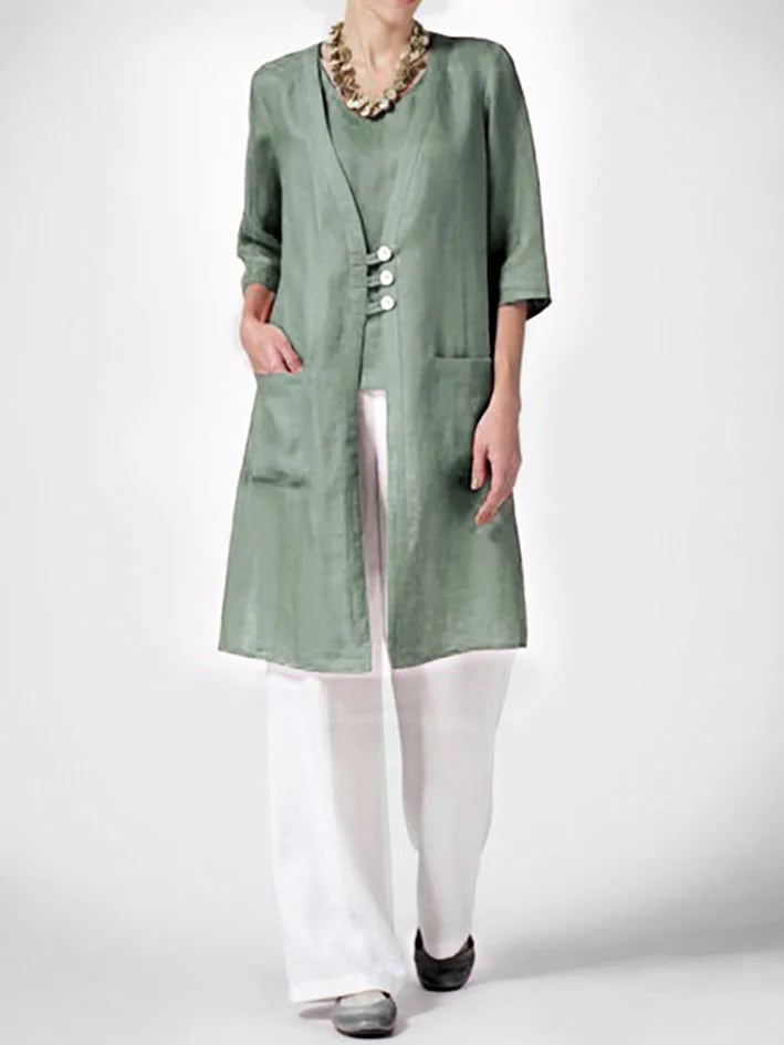 Cotton- Linen Cardigan