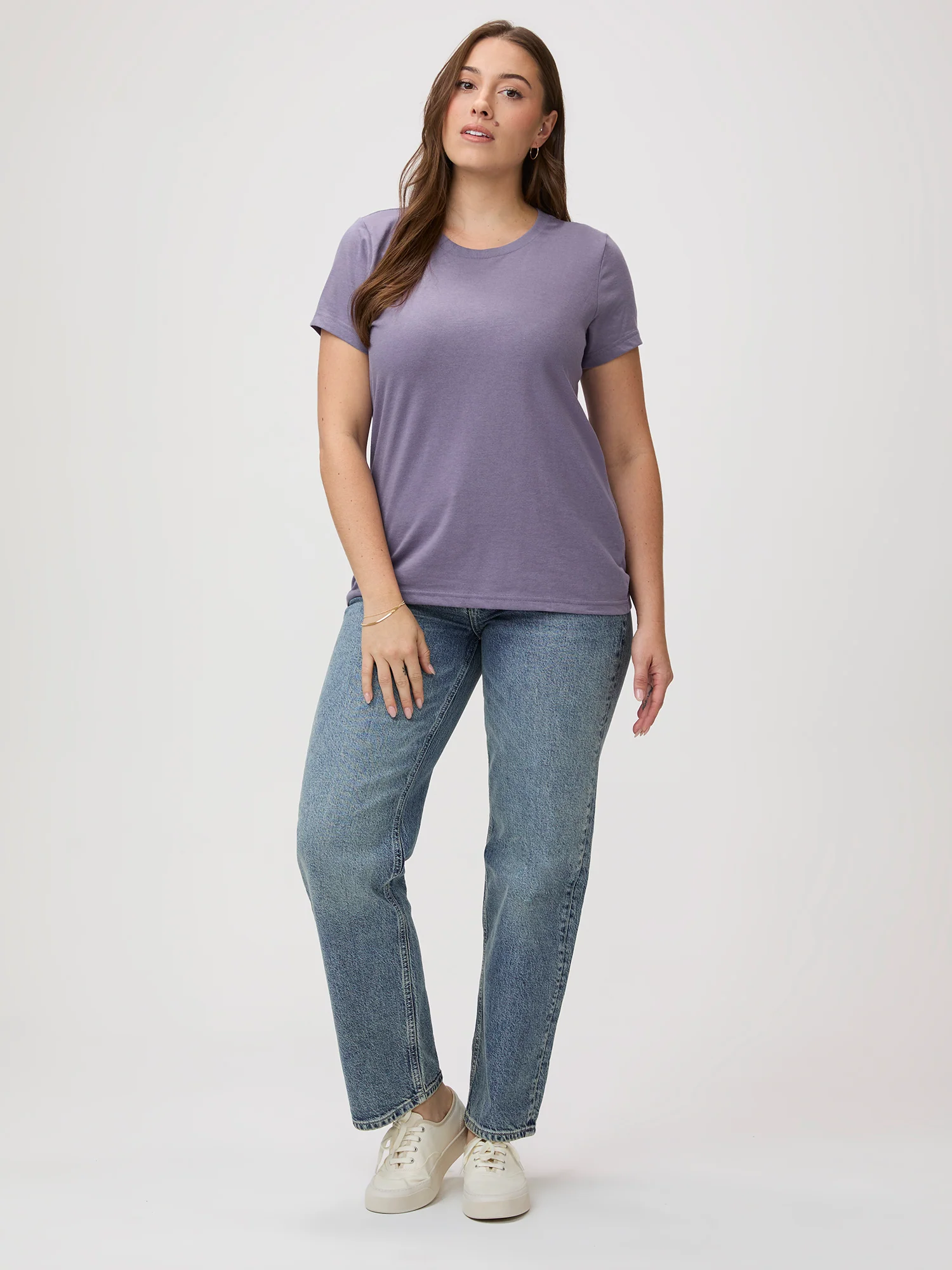 Flint Purple Everyday Crew Neck Tee