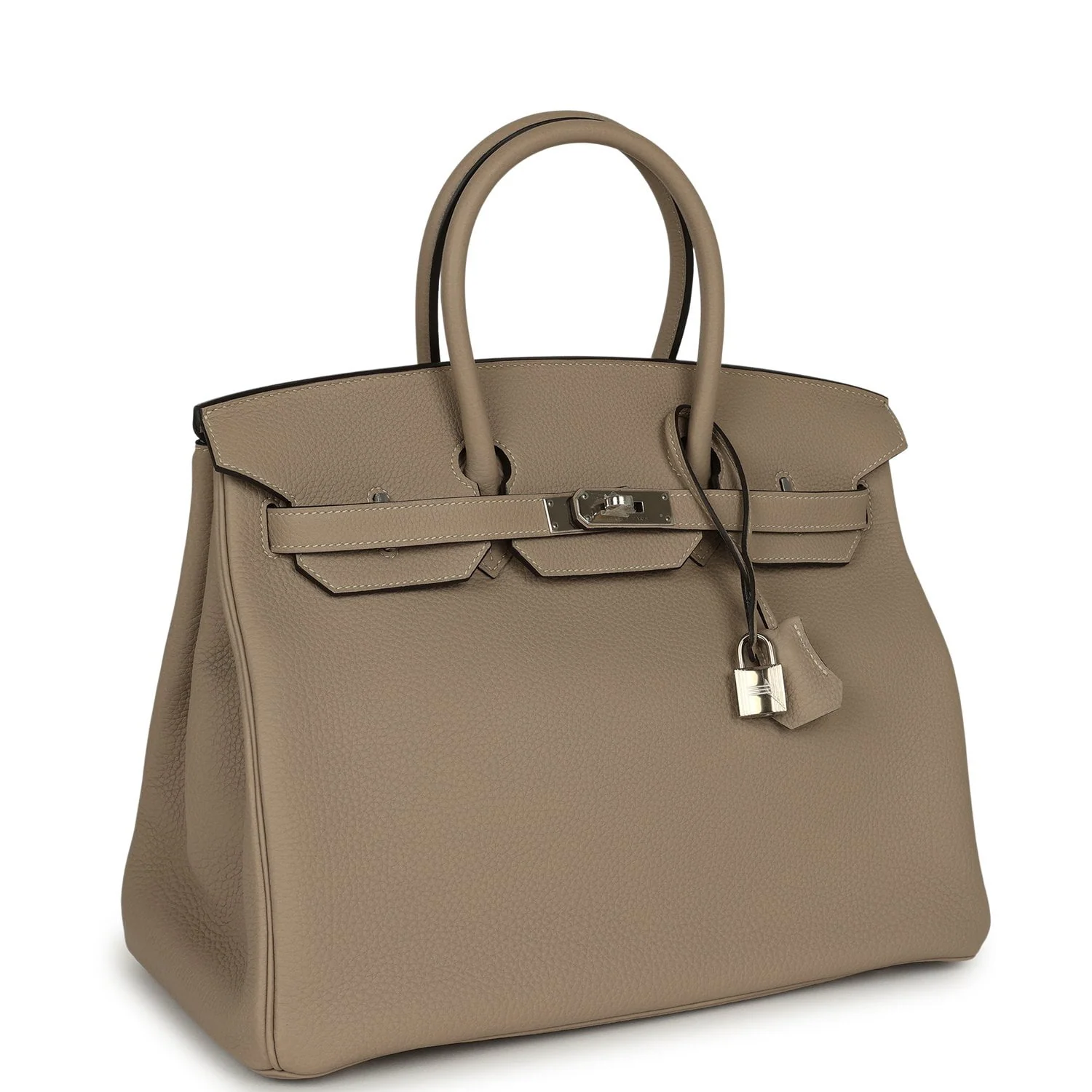 HERMÈS Birkin 35 Gris Tourterelle Togo Palladium Hardware