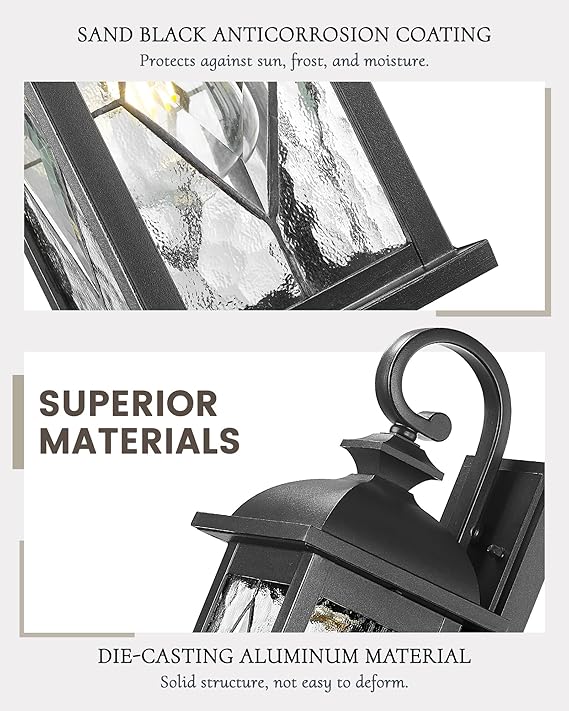 YARDLUME Outdoor Wall Light Fixture,1-Light Exterior Waterproof Wall Sconce