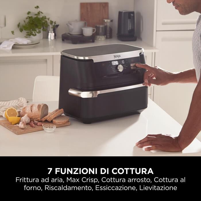 NINJA - Friggitrice ad aria FLEXDRAWER DA 10,4L-nero