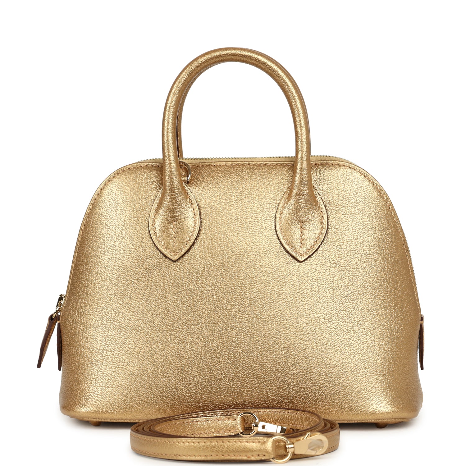 HERMÈS 1923 Bolide Mini Dore Chevre Chamkilight Permabrass Hardware