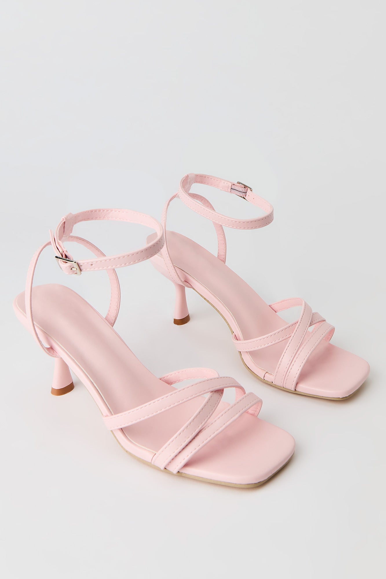 Strappy Ankle Strap Kitten Heel