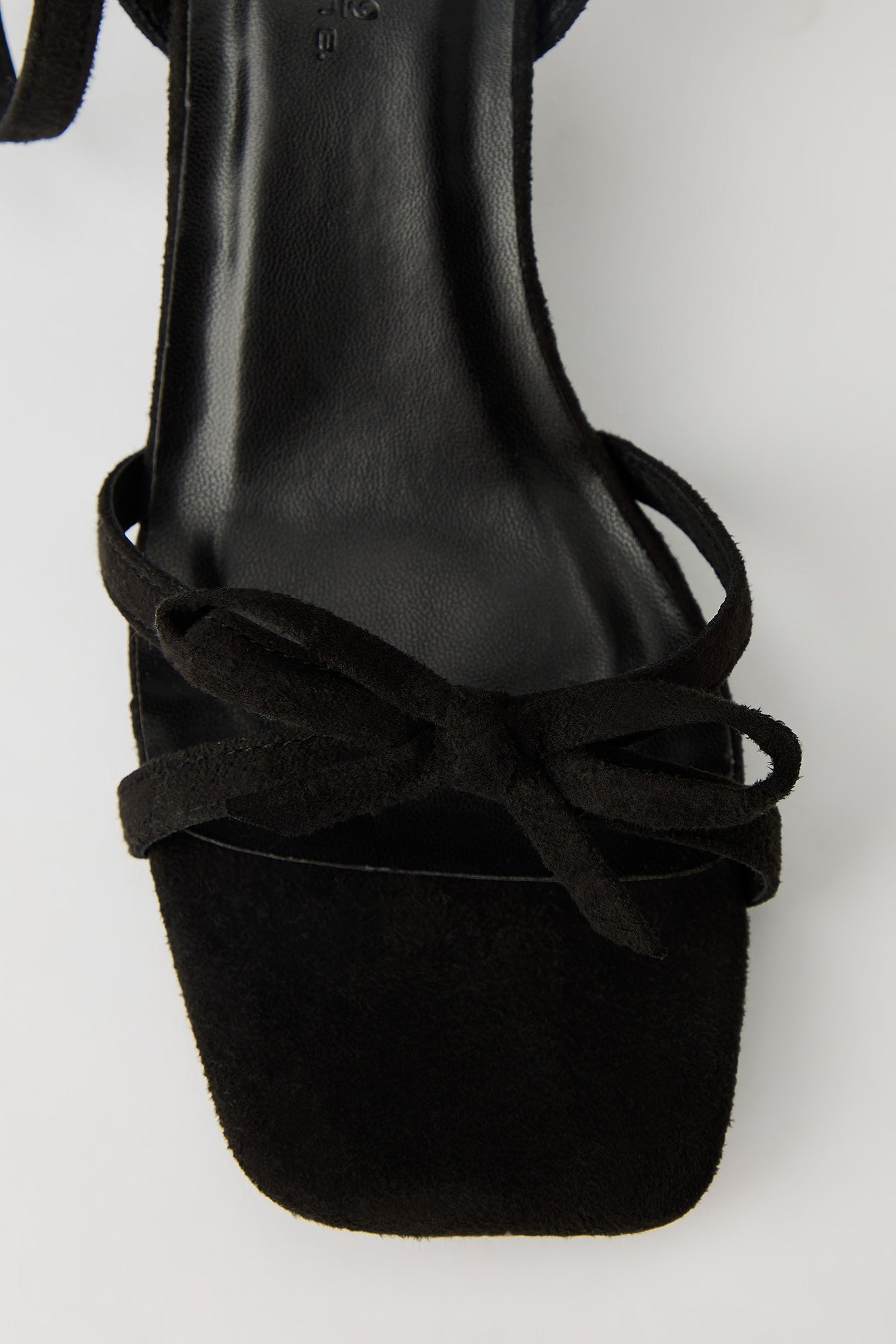 Faux Suede Strappy Bow Heel