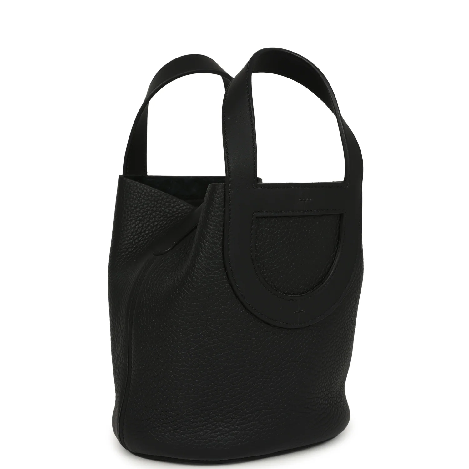 HERMÈS In-The-Loop 18 Black Clemence, Swift Palladium Hardware