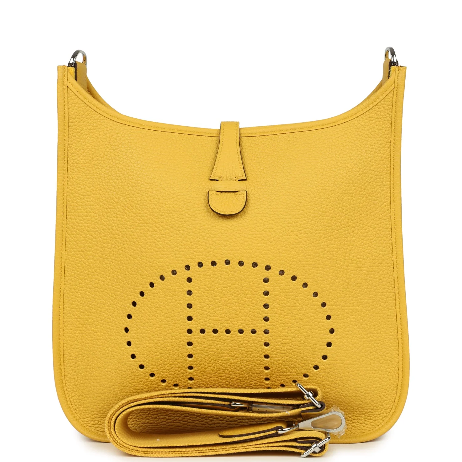 HERMÈS Evelyne III PM Sun Clemence Palladium Hardware
