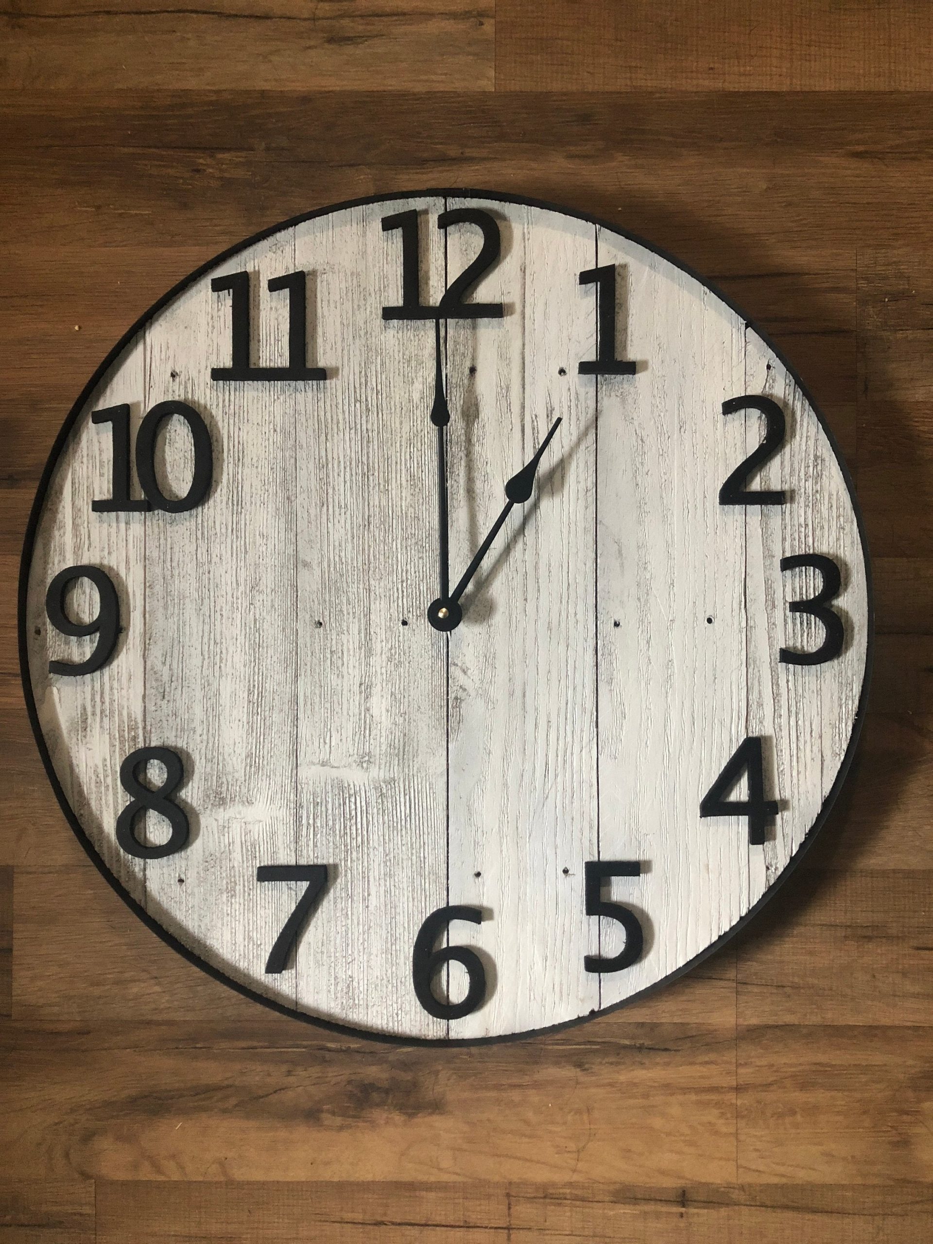 20 Pallet Wall Clock, Shiplap Clock, Farmhouse Clock, Wall Clock