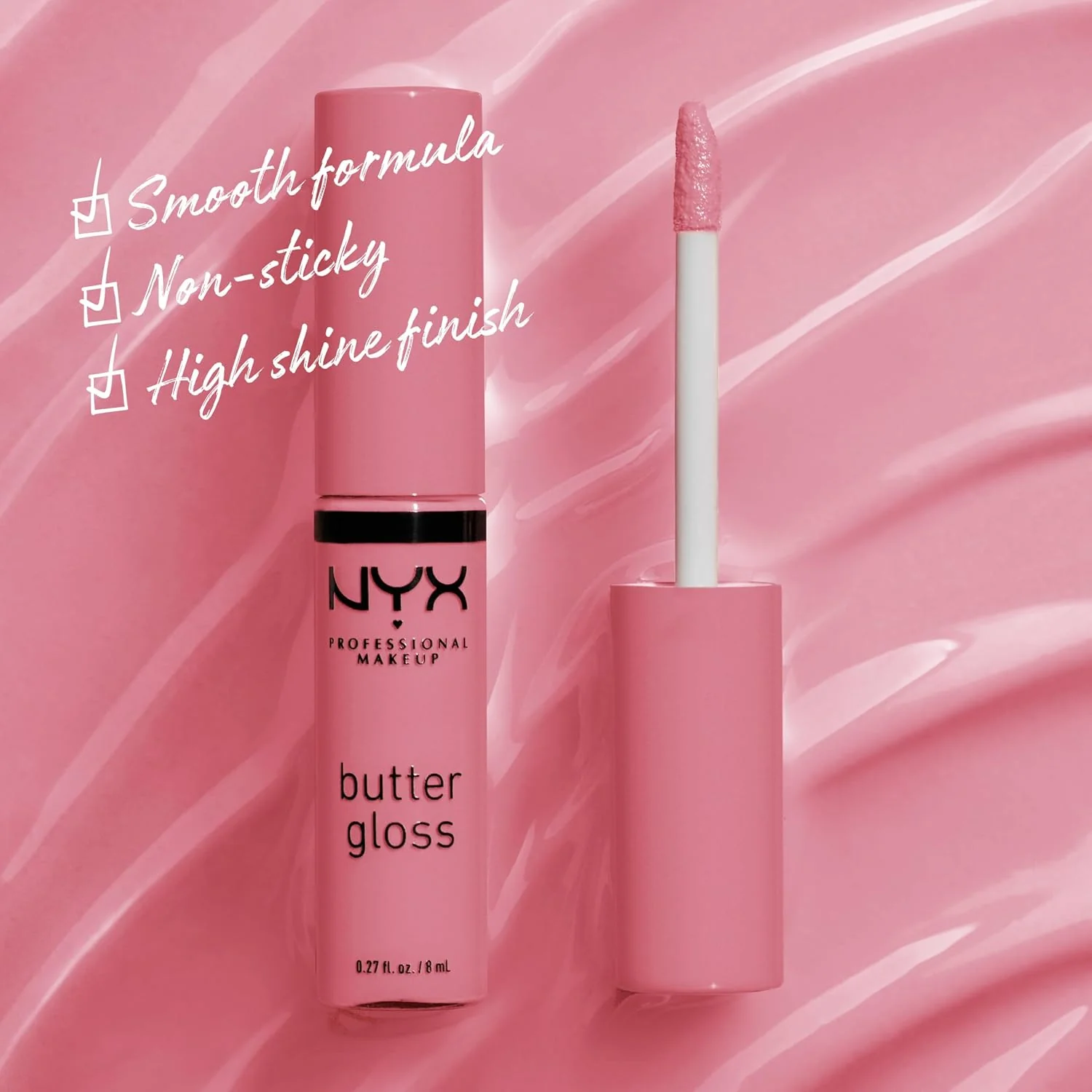 NYX Professional Makeup Butter Gloss Lip Gloss - 15 Angel Food Cake