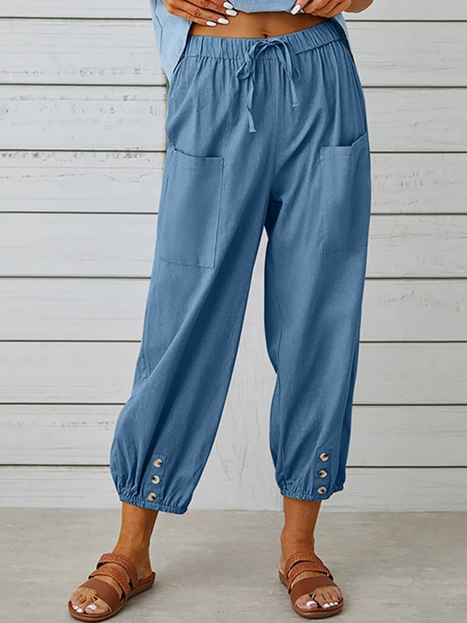 Women's Cotton Linen Casual Pant