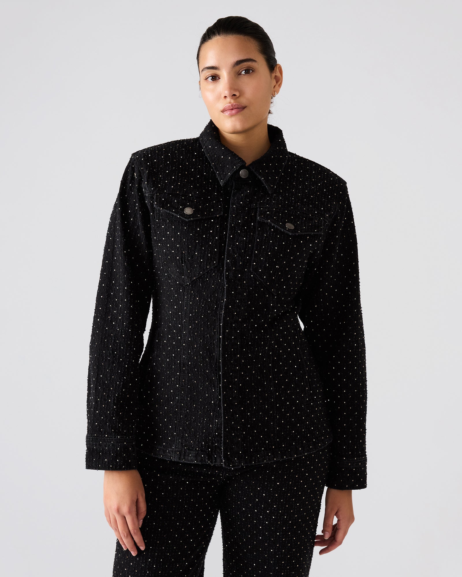Parc Crystal Jacket Black