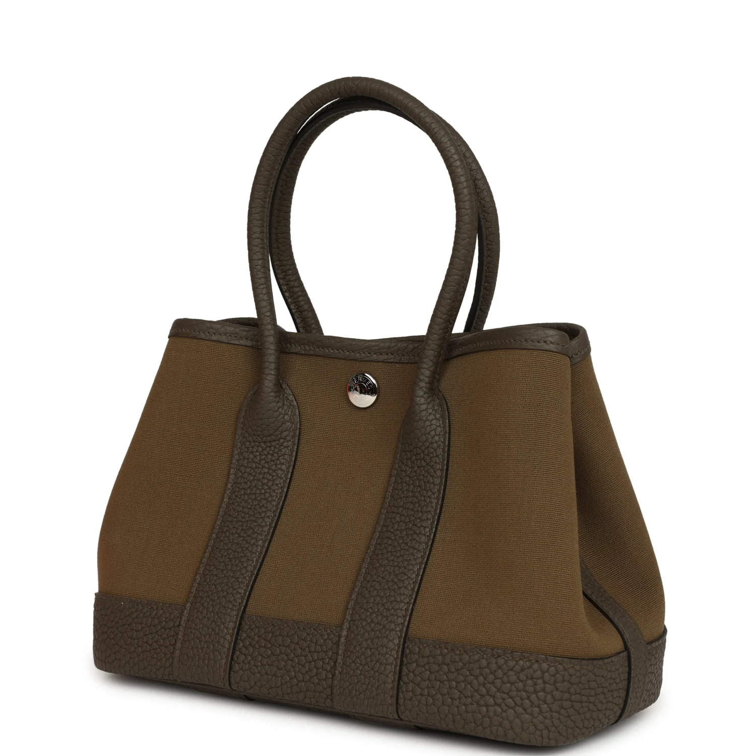 Hermes Garden Party Neo 23 Vert Olive Toile Officier Canvas and Vert Loden Negonda Palladium Hardware