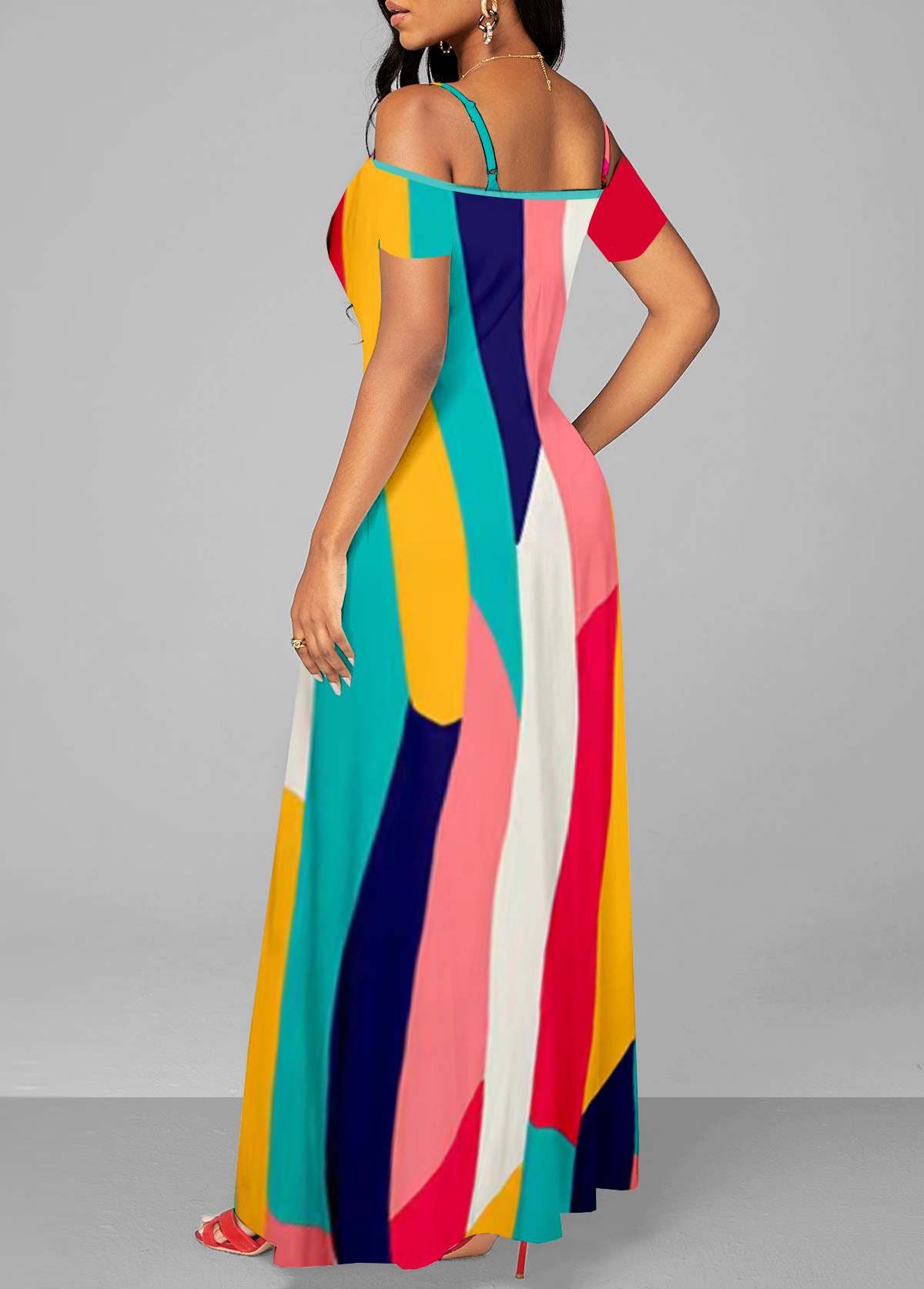 Pocket Leopard Sleeveless Maxi Dress
