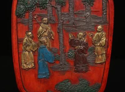 Cheng Junfang Signed Old Chinese Red Ink Stick