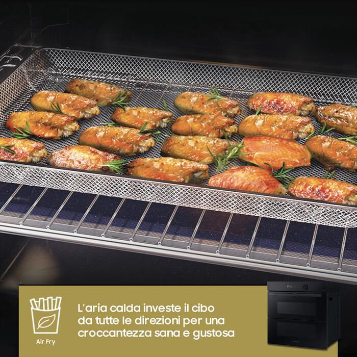SAMSUNG - Forno incasso elettrico NV7B5760WBK/U5 Classe A+-VETRO NERO
