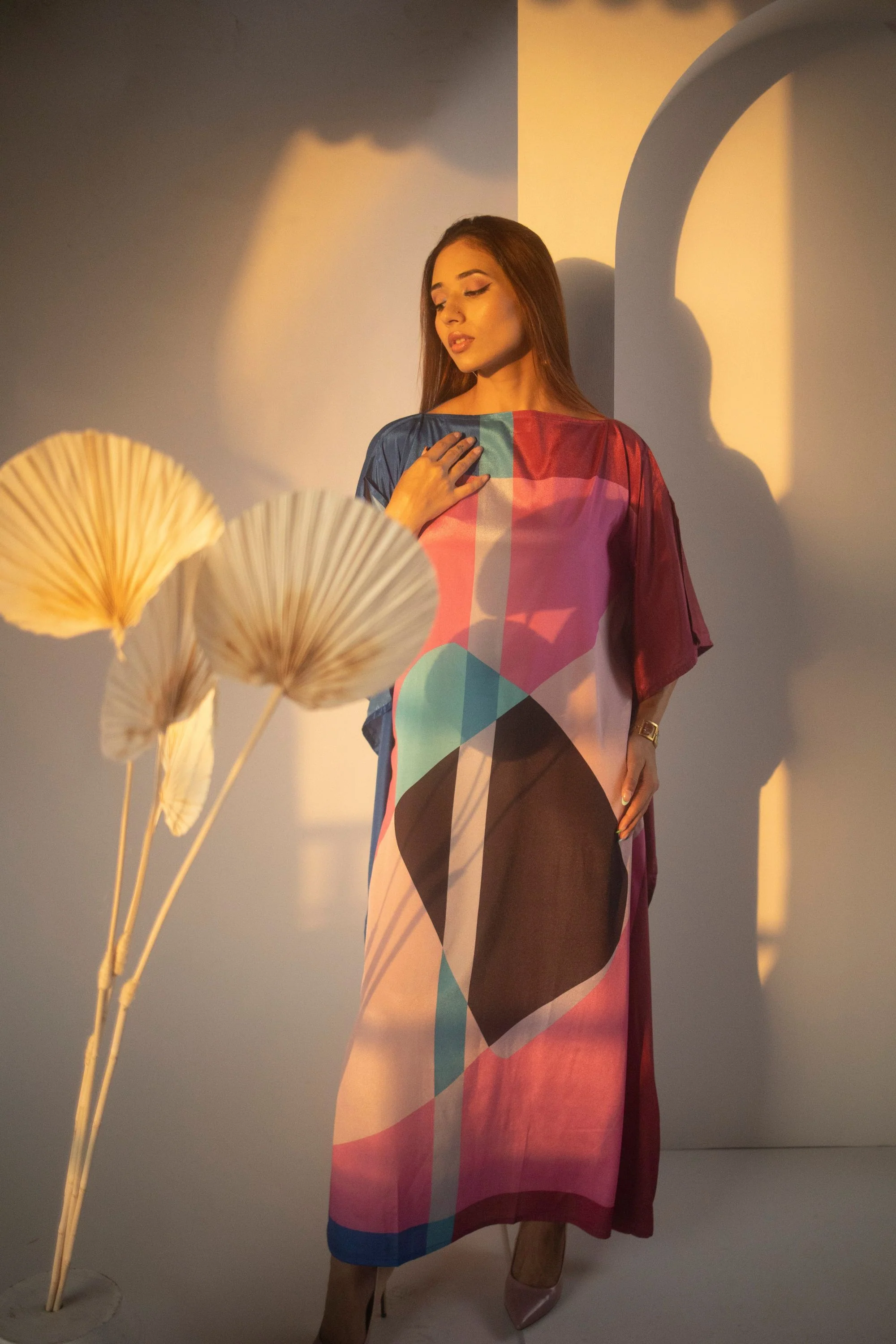 Geocolor Wave Kaftan