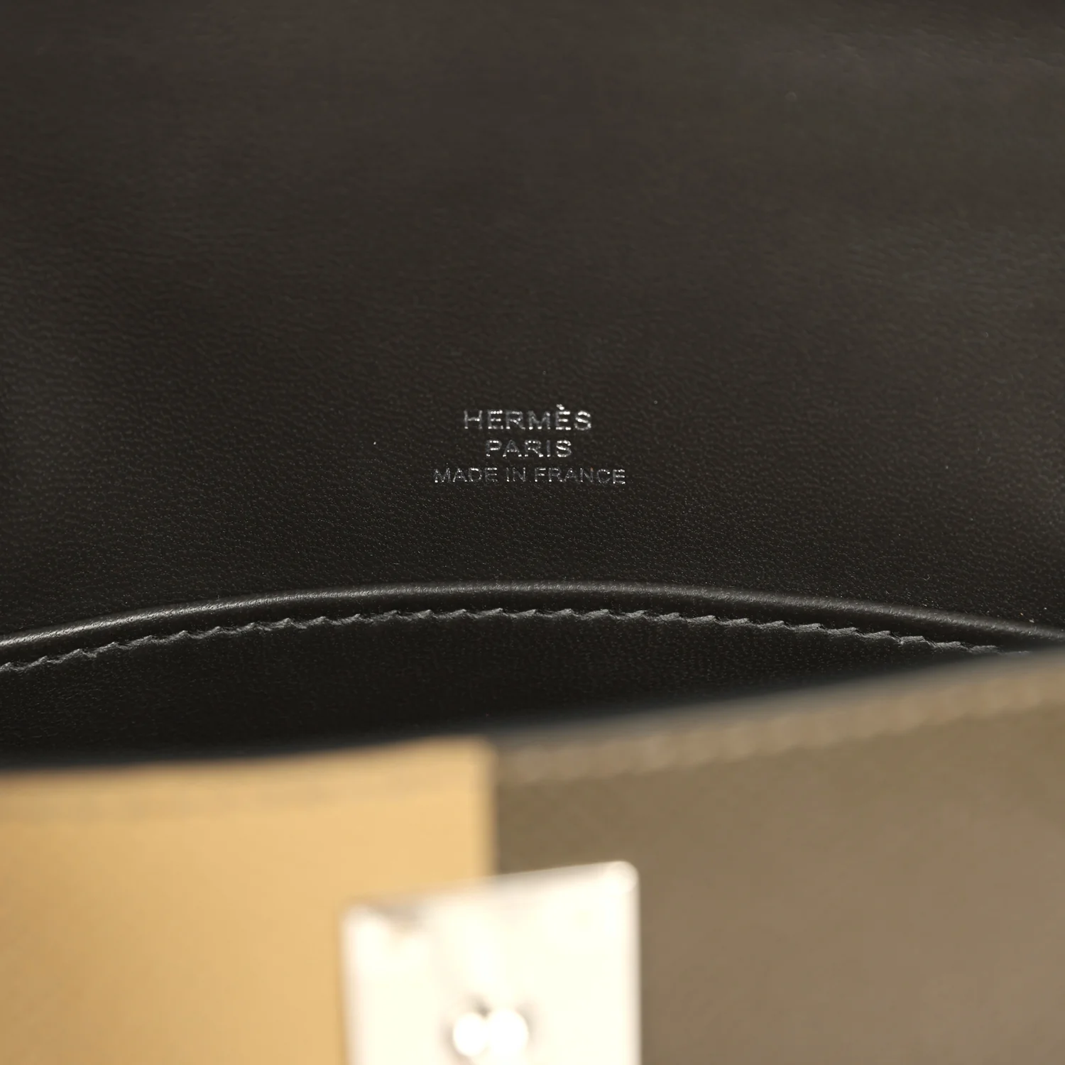 Hermes Casaque Kelly Sellier 20 Dune, Vert Loden Epsom Palladium Hardware