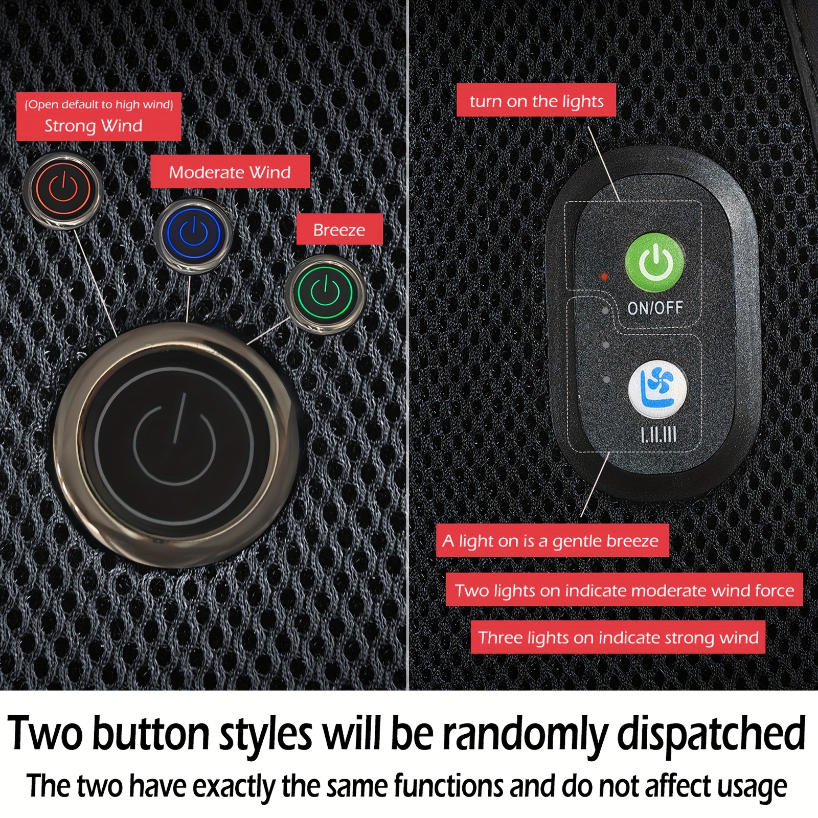 3-Second Quick Cooling · Low Noise Quiet Ventilated Seat Cushion