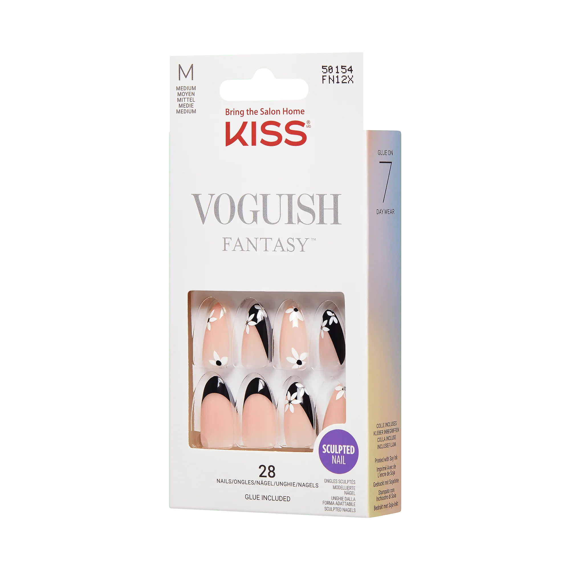 KISS Voguish Fantasy Press On Glue Nails - Smart