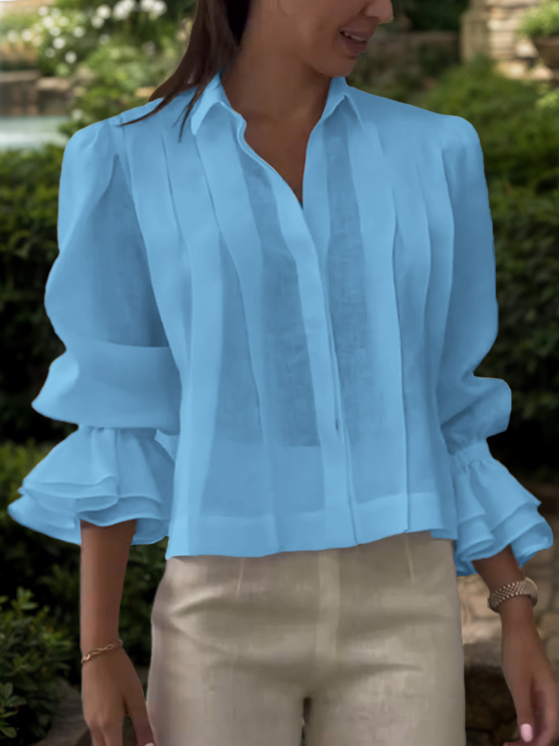 🌲🔥 Lapel Loose Linen Cardigan Top