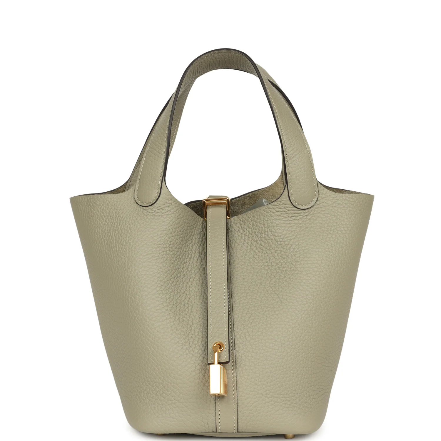 HERMÈS Picotin Lock 18 Sauge Clemence Gold Hardware