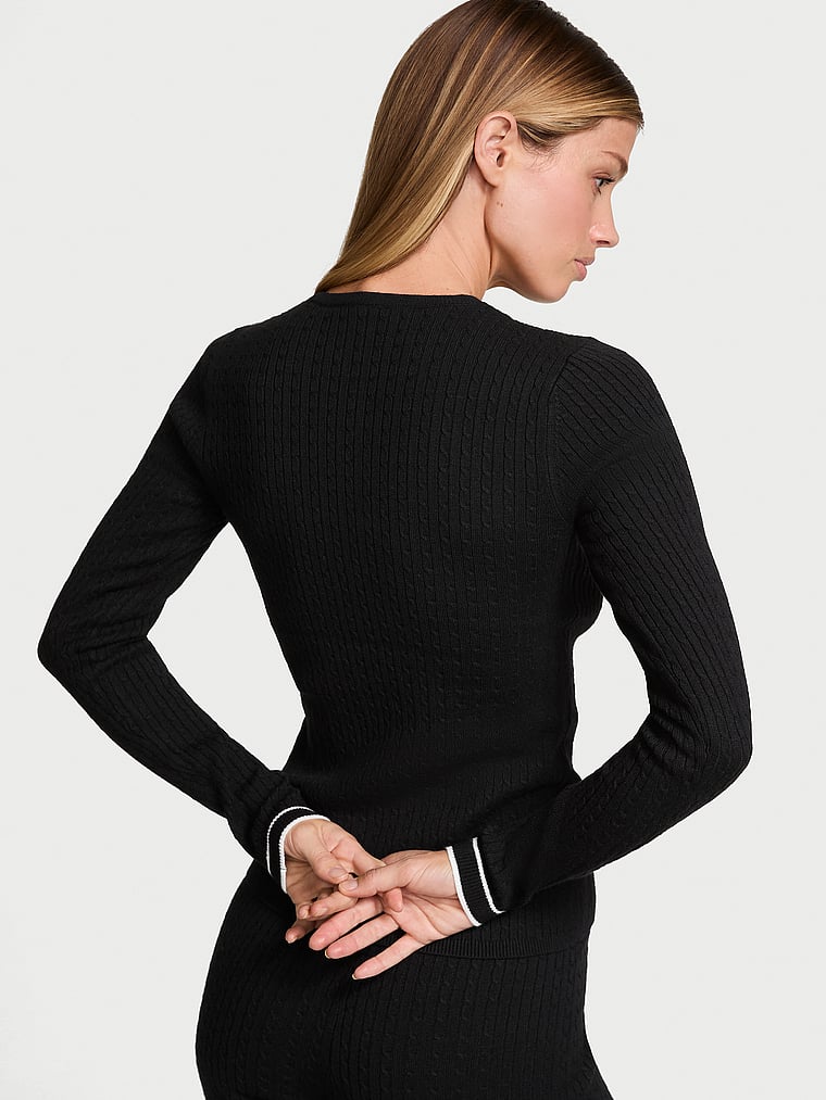 Victoria's Secret Luxe Cable-Knit Crewneck