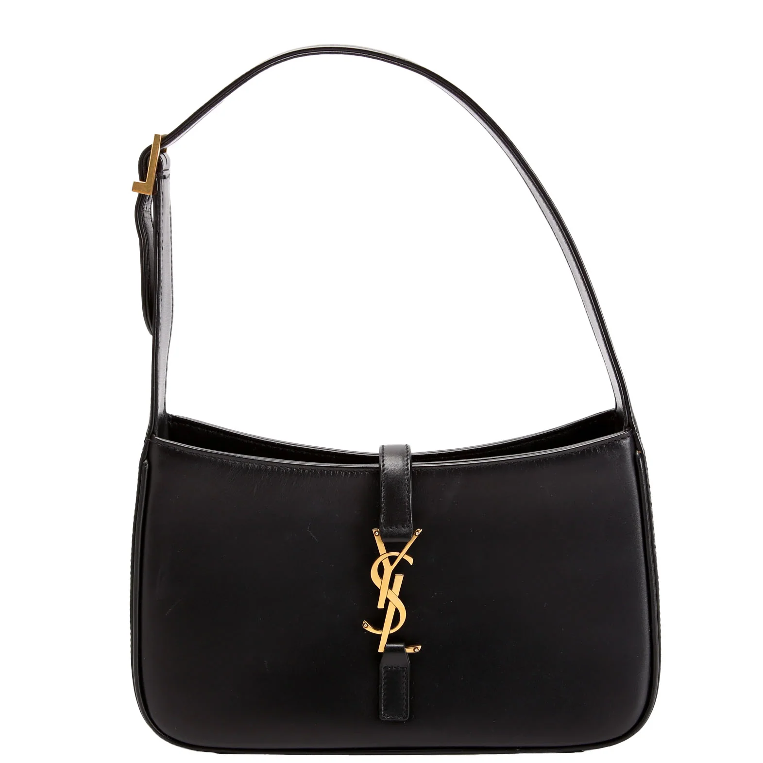 SAINT LAURENT 657228 LE 5 A 7 Hobo Leather Black