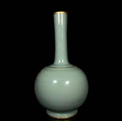28CM Old Chinese Ru Yao Ru Kiln Vase N113