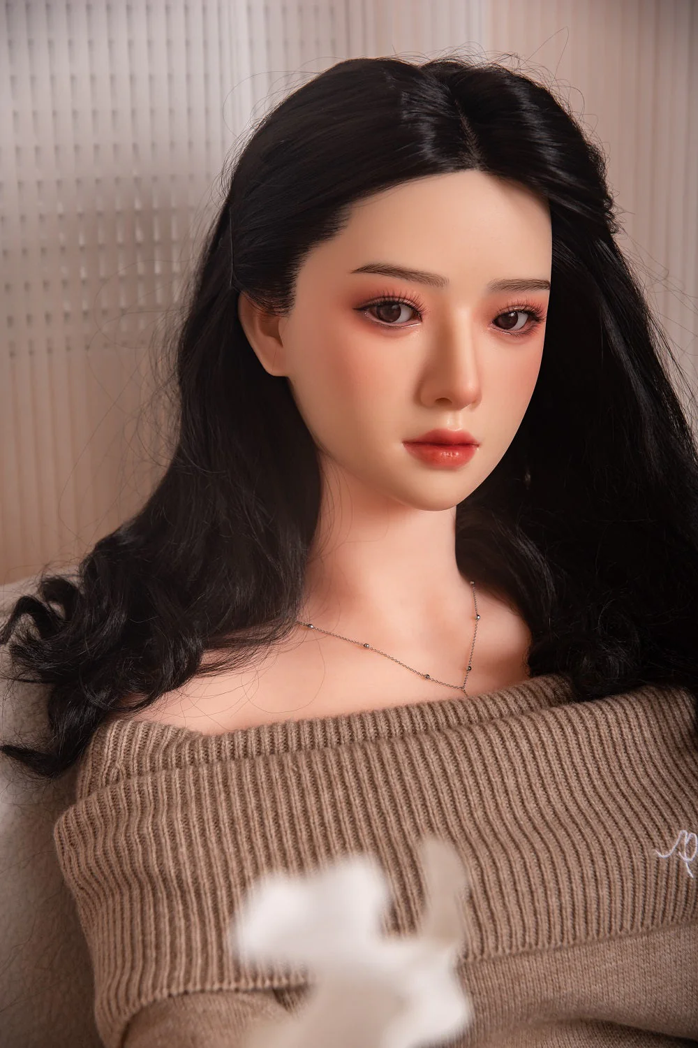 US Stock - RIDMII Muncey 5ft34/ 163cm Unique Design App-Controlled Silicone Head + TPE Body Asian Cute Love Sex Doll