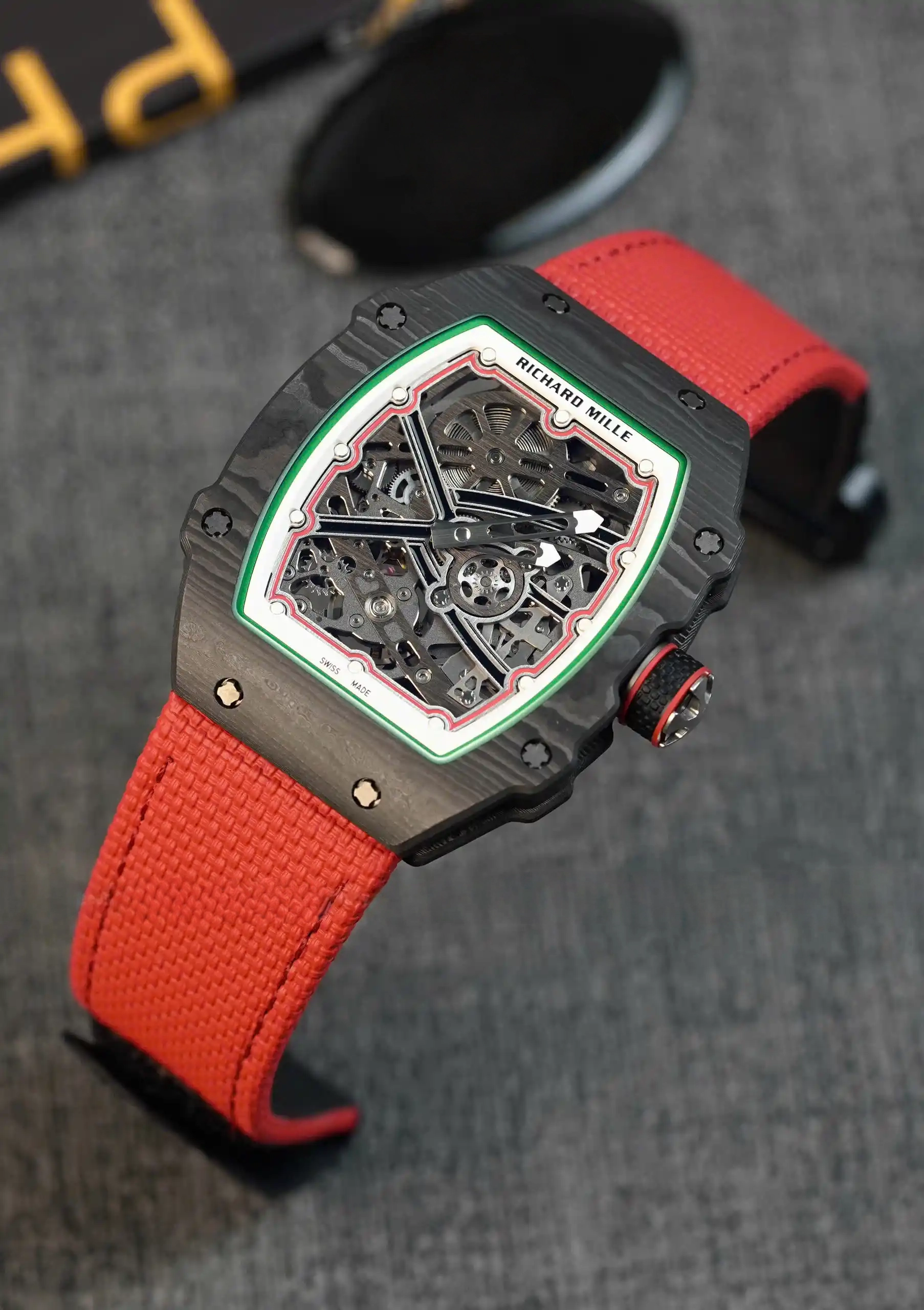 【7A Quality】Richard Mille RM67-02 Italy Black Carbon TPT Italy Custom Modify