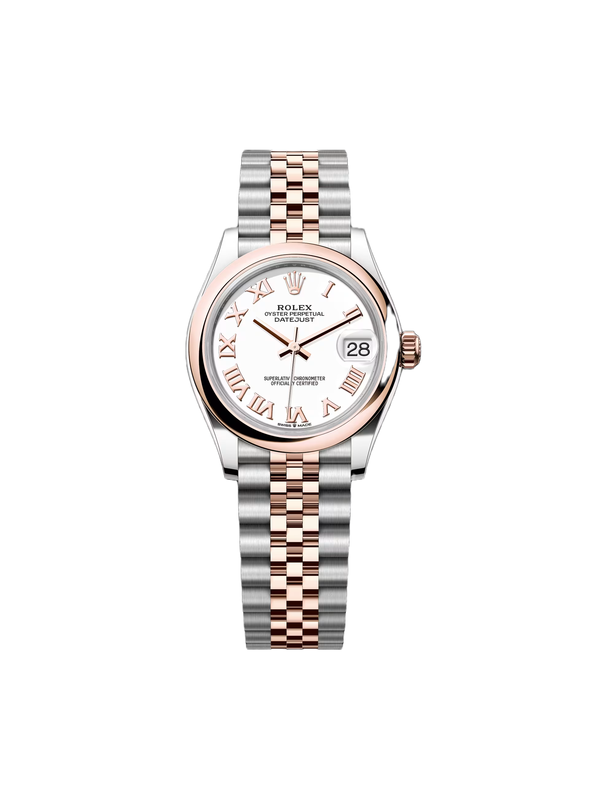RLX Datejust m278241-0001/0002 White 31mm Dial Oyster Bracelet Watch