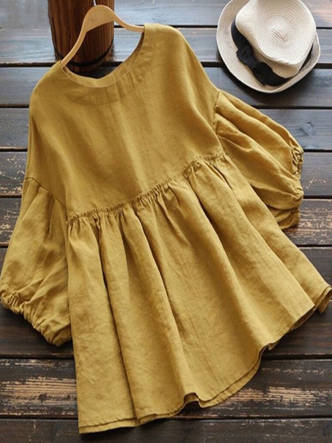 Casual Solid Color Long Sleeve Shirt