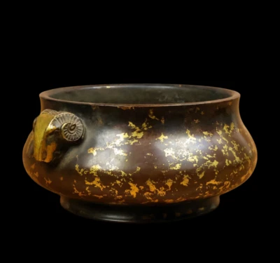 Wu Bangzuo Signed Old Chinese Red Copper Handmade Incense Burner w/sheep N3816