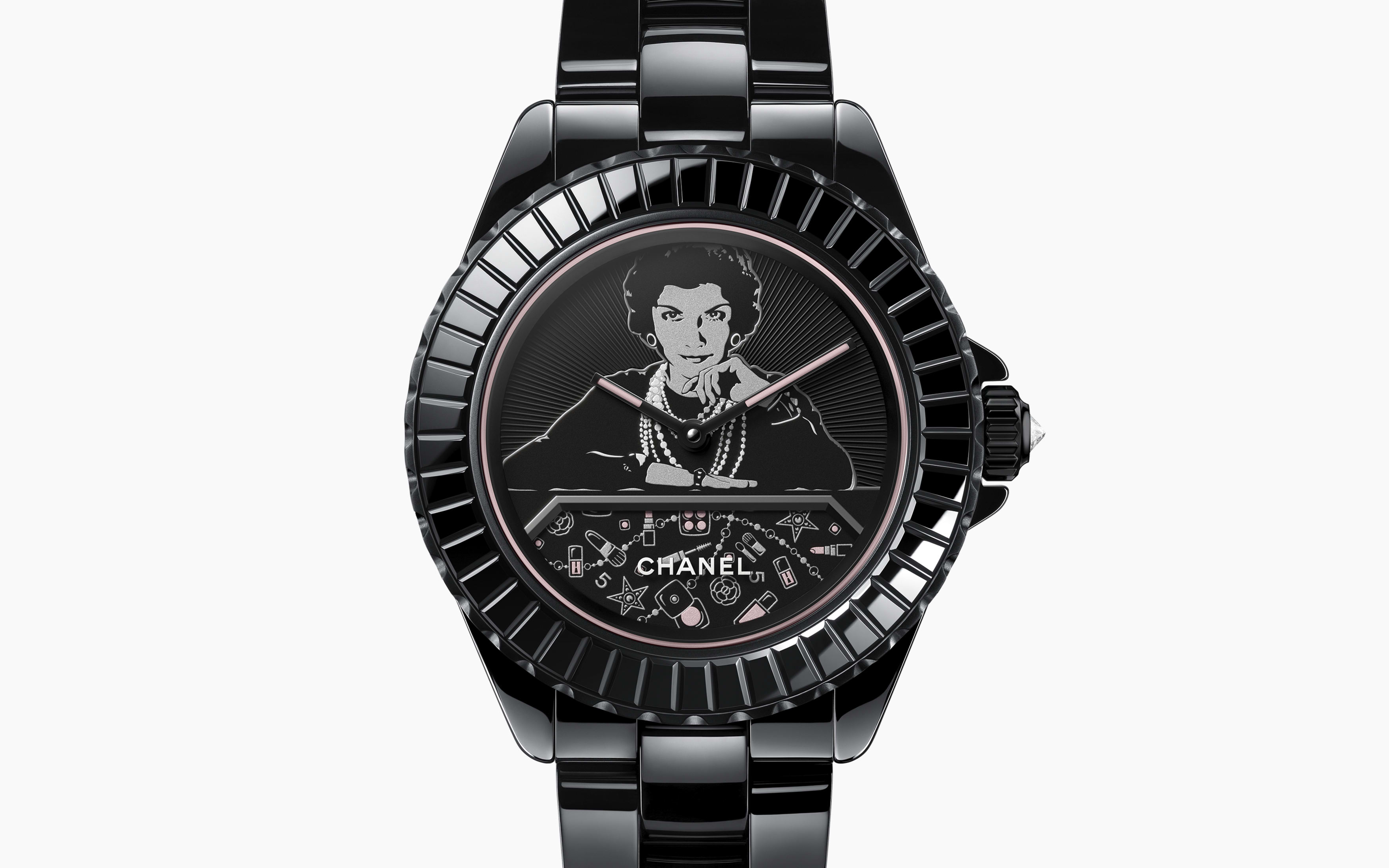 MADEMOISELLE J12 BLUSH WATCH CALIBER 12.1, 38 MM