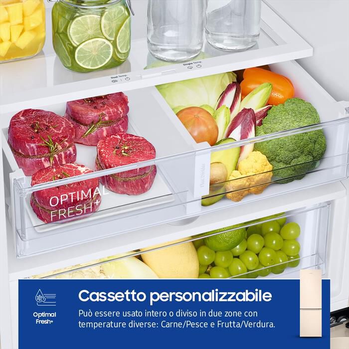 SAMSUNG - Frigorifero combinato RB38C603DEL/EF ClasseD 390lt-SABBIA