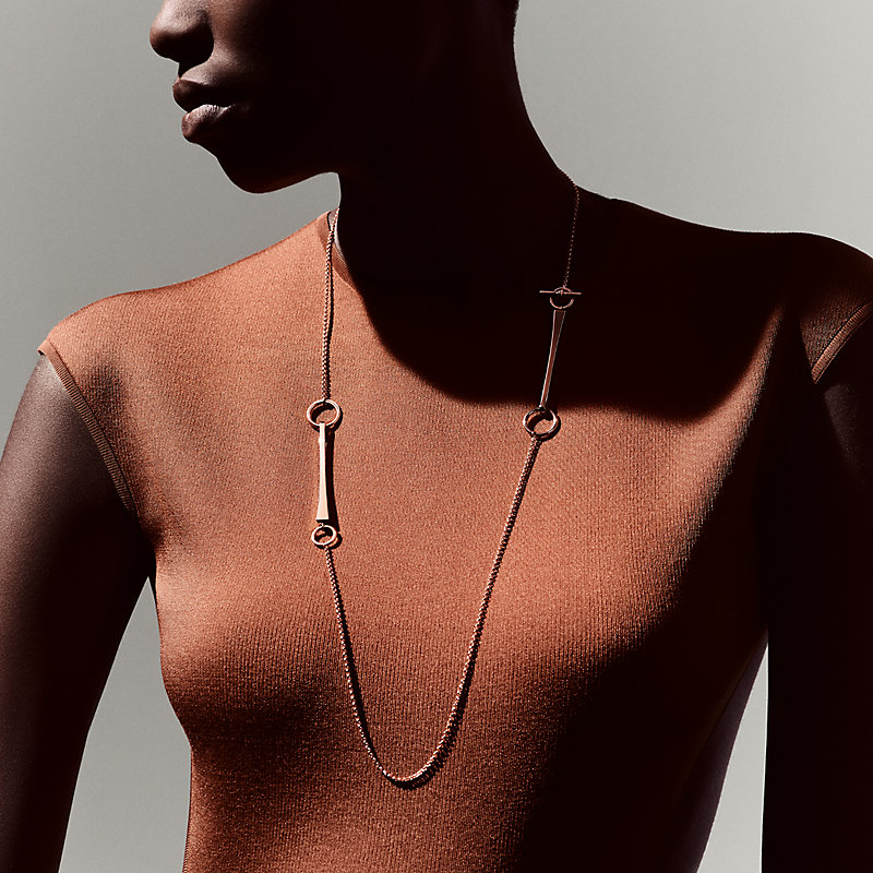 Clou de forge long necklace