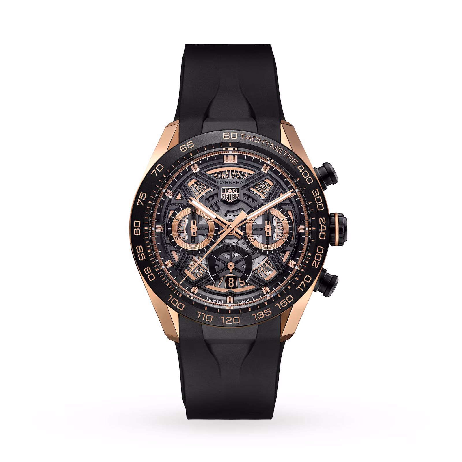 【7A Quality】TAG Heuer Carrera Chronograph Extreme Sport 44mm Mens Watch Gold CBU2050.FT6273