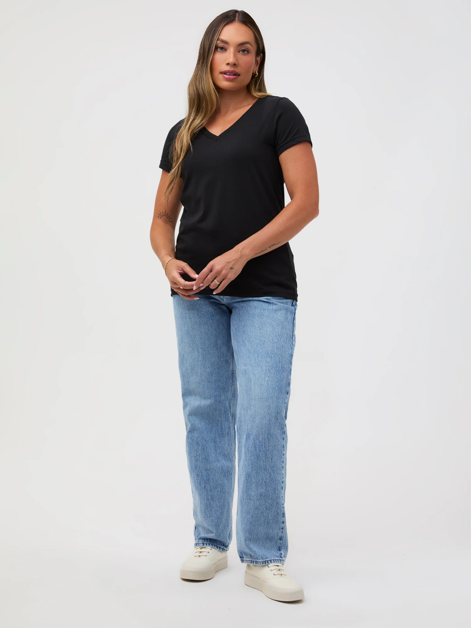 Women's V-Neck All Black 3-Pack