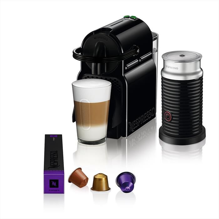 DE LONGHI - EN80.BAE Inissia & Aeroccino NESPRESSO-Nero
